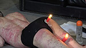 Slave Ass Tormented with Burning Candle by Japanese Mistress