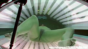 I watched this cute blonde get wild in public as a voyeur