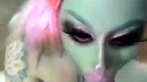 Latina enjoys sucking dick deepthroat