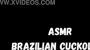 Brazilian couple engages in cuckold sex with wet ass and orgasm in ASMR style
