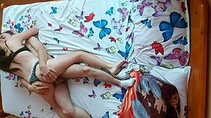 A beautiful young couple’s passionate and intense sex experience from the top