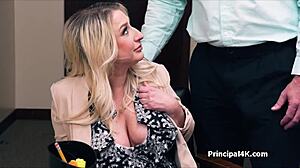 Milf's Big Juicy Tits Save the Day in Office Titty Fuck!