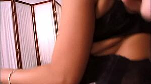 Ava Devine in lingerie threesome