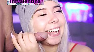 Blonde bombshell Valentina craving daily orgy with cum all over