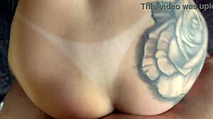 Alternative amateur with natural tits has a 1on1 sex with her stepdad