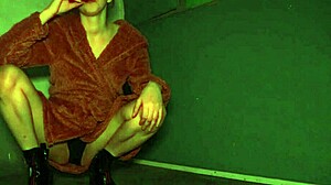 Smoke And Spit In High Heels With Amateur Fetish Dress Play.
