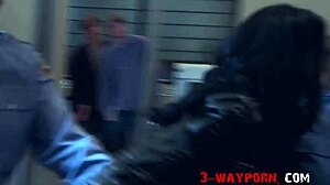 Madelyn Marie And Jennifer Dark LICK His MONSTER COCK In 3 Way