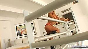 rio mariah takes lex steele's big black cock doggy style for facial