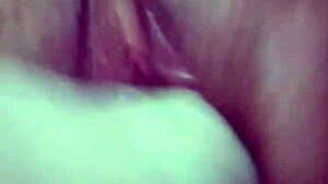 asian girl cums hard on big dildo in masturbation session