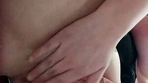 Lingerie babe masturbates hard juicy pussy