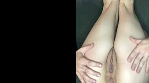 goth girl makes herself cum hard