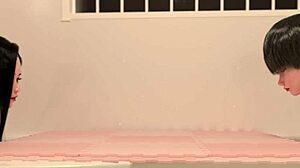 bathroom scene in 3d anime