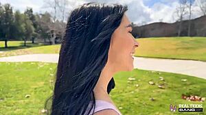 delilah dagger poses seductively in lingerie with piercings