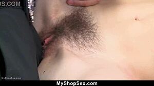 skinny teen denies stealing at shop sex scene