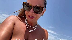 I make 20 strangers cum in my mouth on public beach