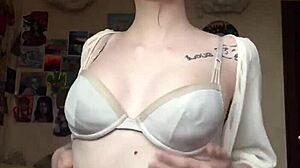 She Took Off Her Underwear On Camera And Showed A Smooth Pussy