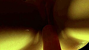 Perky cute girl rides dick on the floor in hentai style