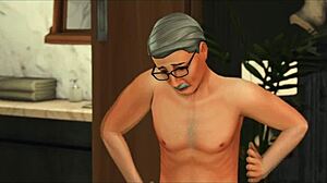 Married woman has sex with shemale before the wedding in The Sims 4