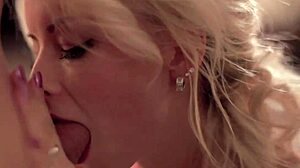 Elegant Blonde Blowjob Cumshot