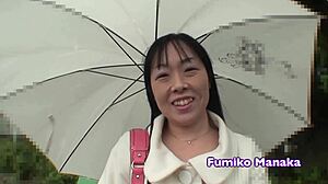 Beautiful Asian mother having sex in bed