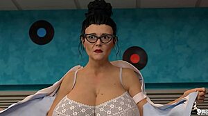 Mature Waitress Sucks Boss!