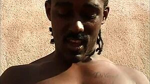 Whore Stories Ebony 3some with Cum Swapping Action