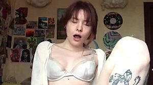 She Took Off Her Underwear On Camera And Showed A Smooth Pussy