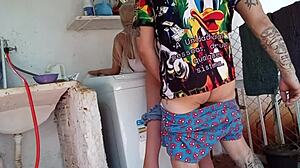 Wife Cheats With Sex Toy In Public.