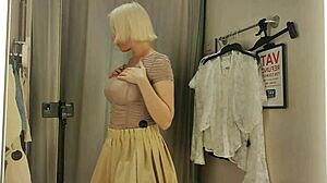 I-I accidentally flashed in see-through clothes at the mall changing room!