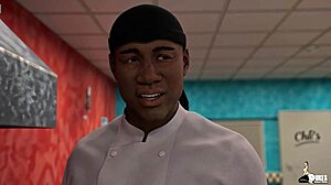 Mature Waitress Sucks Boss!