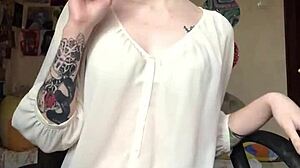 She Took Off Her Underwear On Camera And Showed A Smooth Pussy