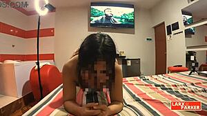 room casting 8 perla se deja chupar la concha en doggystyle y lo disfruta demasiado