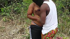 Walking in the village leads to steamy outdoor action. Who knew country life was this wild?