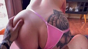 Alternative amateur with natural tits has a 1on1 sex with her stepdad