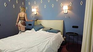 Blonde Hottie Masturbates Intensely With Dildo