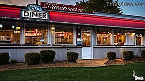 Mature Waitress Sucks Boss!