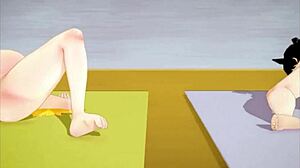 I creampie pregnant RWBY girls in yoga class