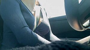 Italian Stepmom Artemisia Love Showing Big Tits In Car