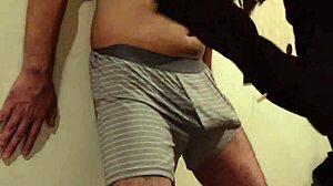 Femdom Uses My Cock and Balls as Sandbag, Beating Me Relentlessly