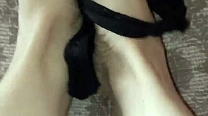Gretala’s sensual barefoot adventure with foot fetish and thong rubbing