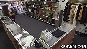 Sex in shop with skank