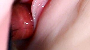 She's got lube in her vagina for double penetration!