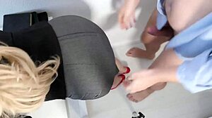 Does The Boss Titty Fuck And Handjob The Secretary In The Office?