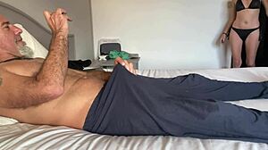 hey, wanna watch this hot milf suck deep without a condom in hotel?