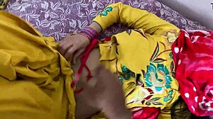 Desi Villager Bhabhi Fucks Hard with Hindi Audio in Ranch Porn Video