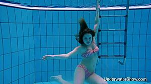 sexy girl flashin’ her awesome young body underwater, oops forgot my bikini