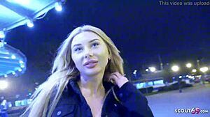 First-time German teen Marilyn gets monster cock for cash