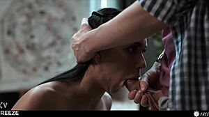 Bratty brunette angel in time stop photoshoot trailer