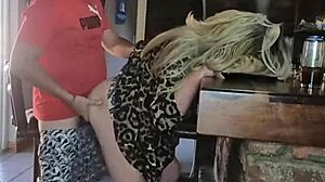 Big dick amateur fucks in doggy style with heels fetish