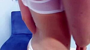 lily feels the huge cock with bruce's help